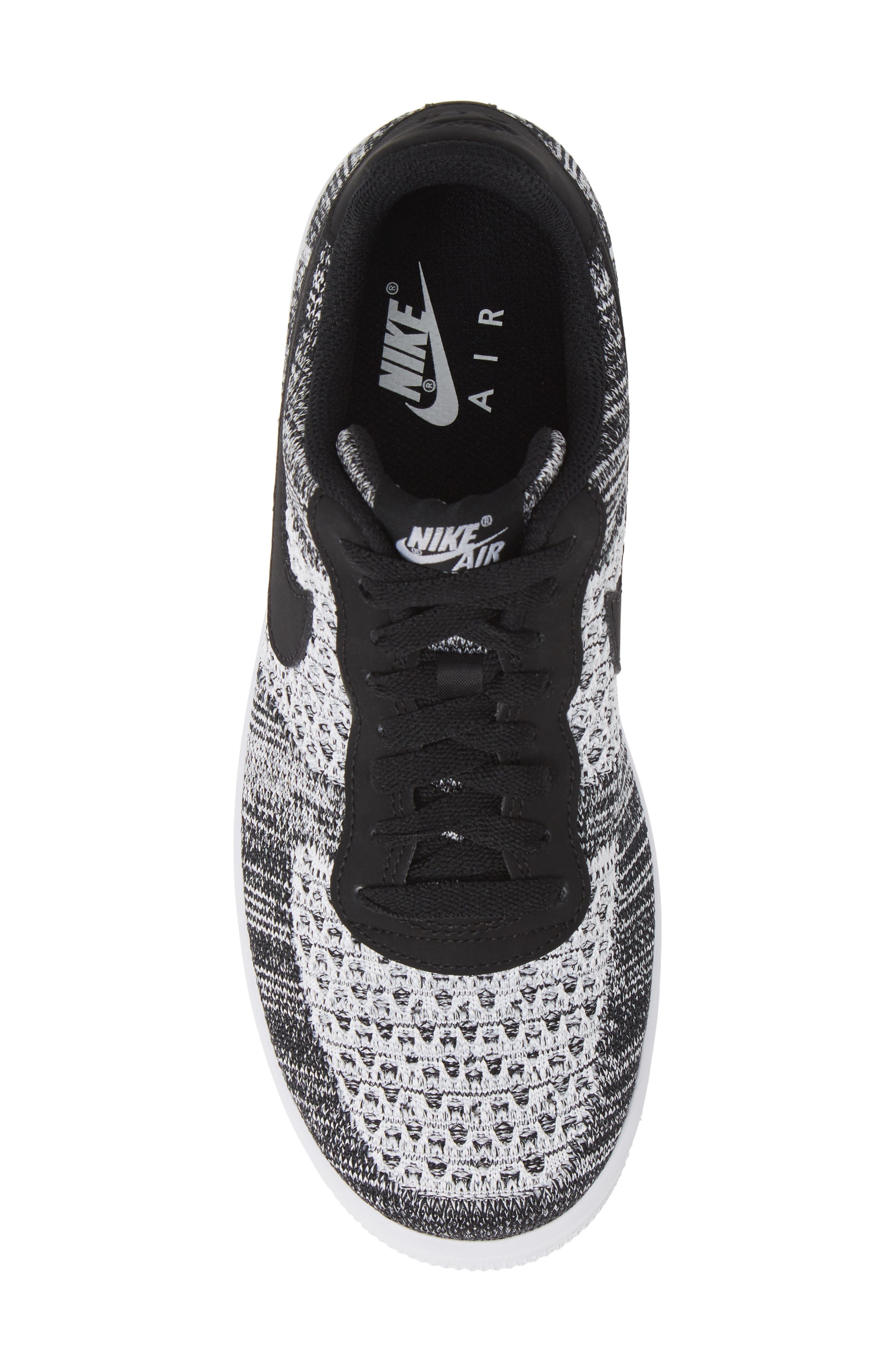 Nike Air Force 1 Flyknit 2.0 Basketball Sneaker in 001 Black/prpltm at Nordstrom - 5