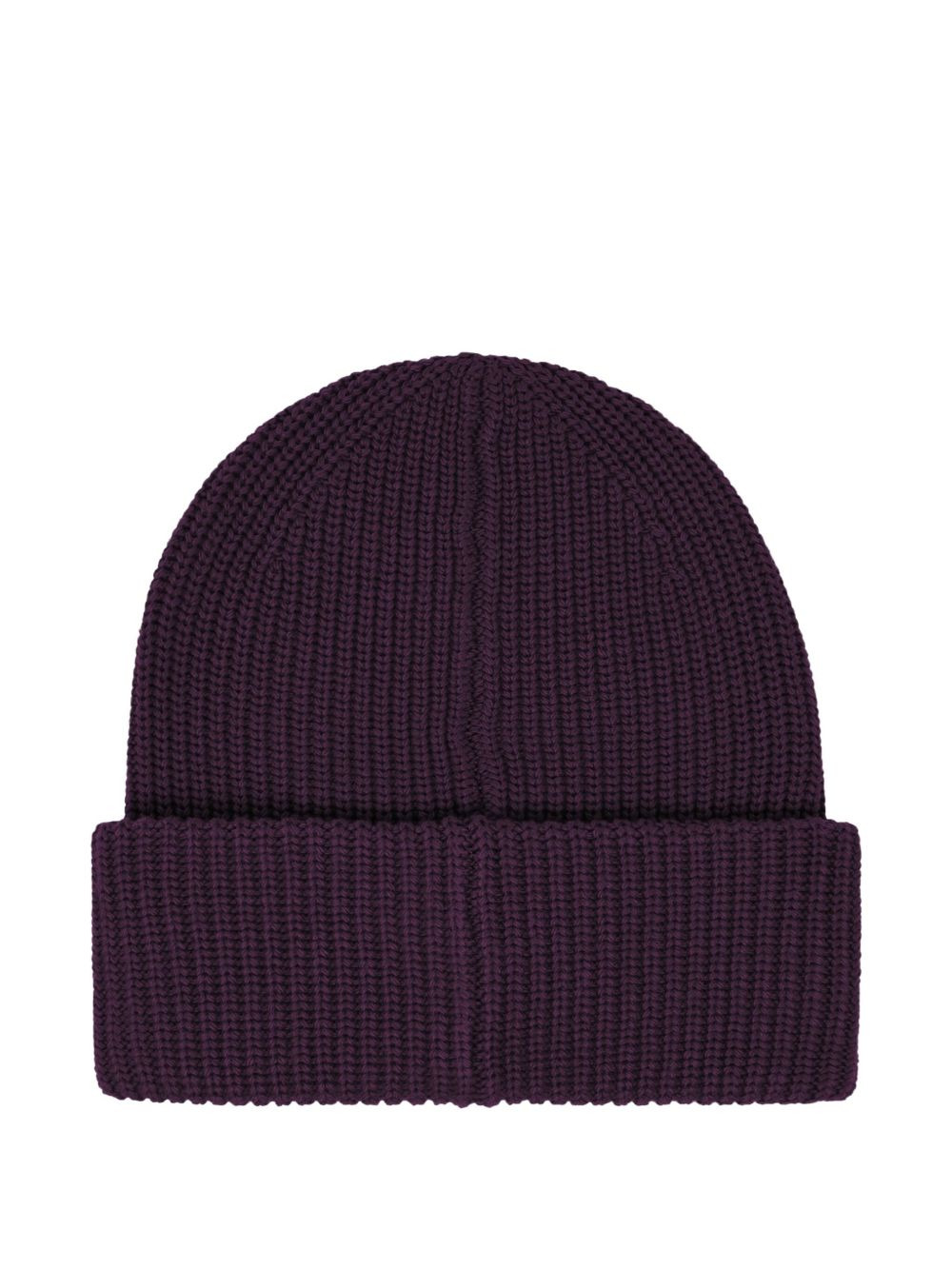 ribbed knit beanie - 2