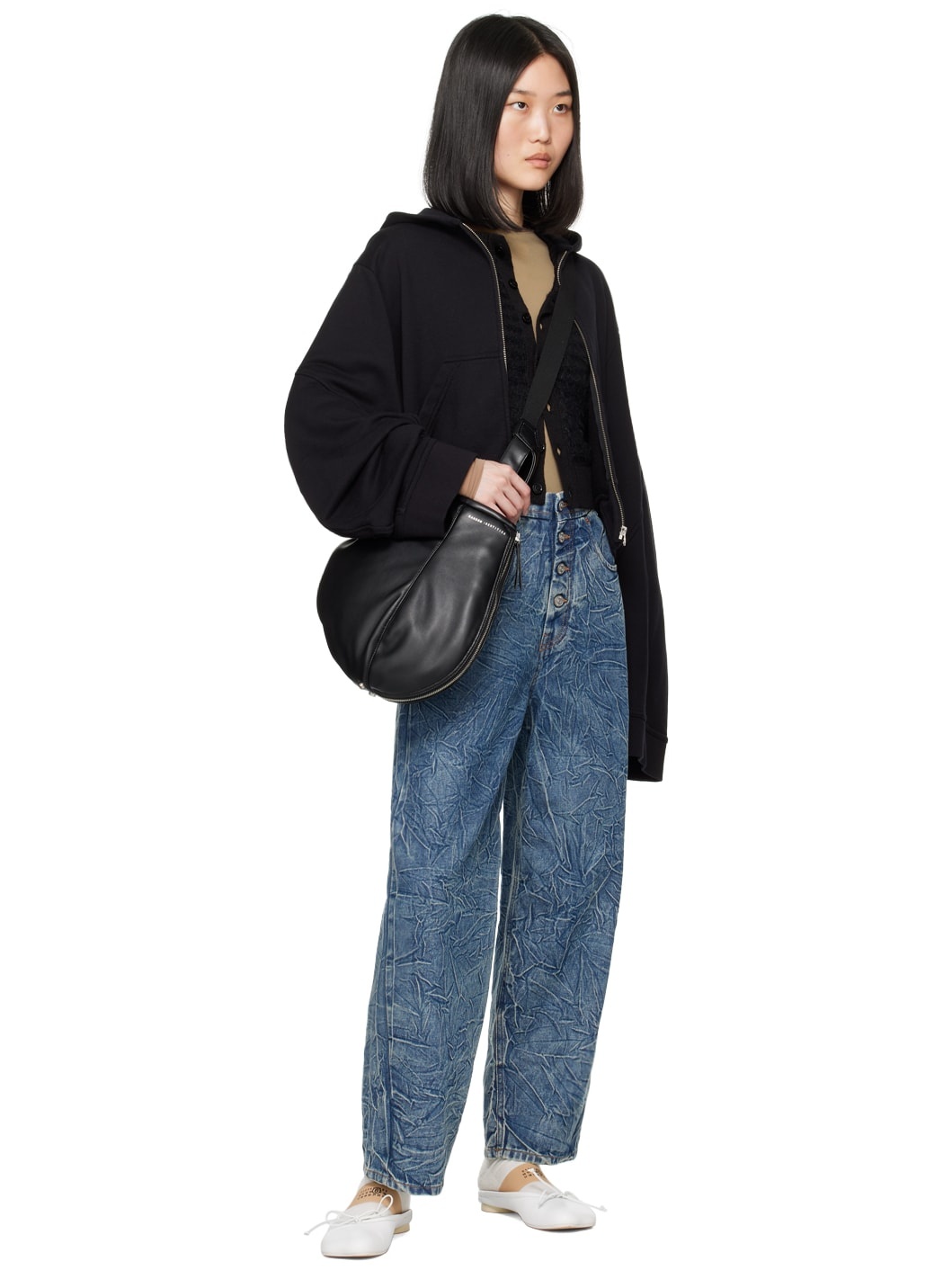 Black Striped Cardigan - 4