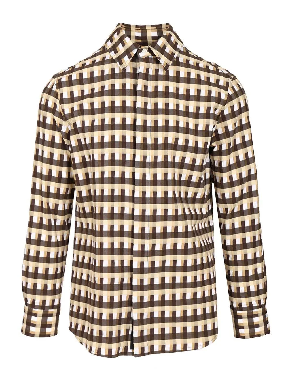 Bottega Veneta Men Checked Shirt - 1