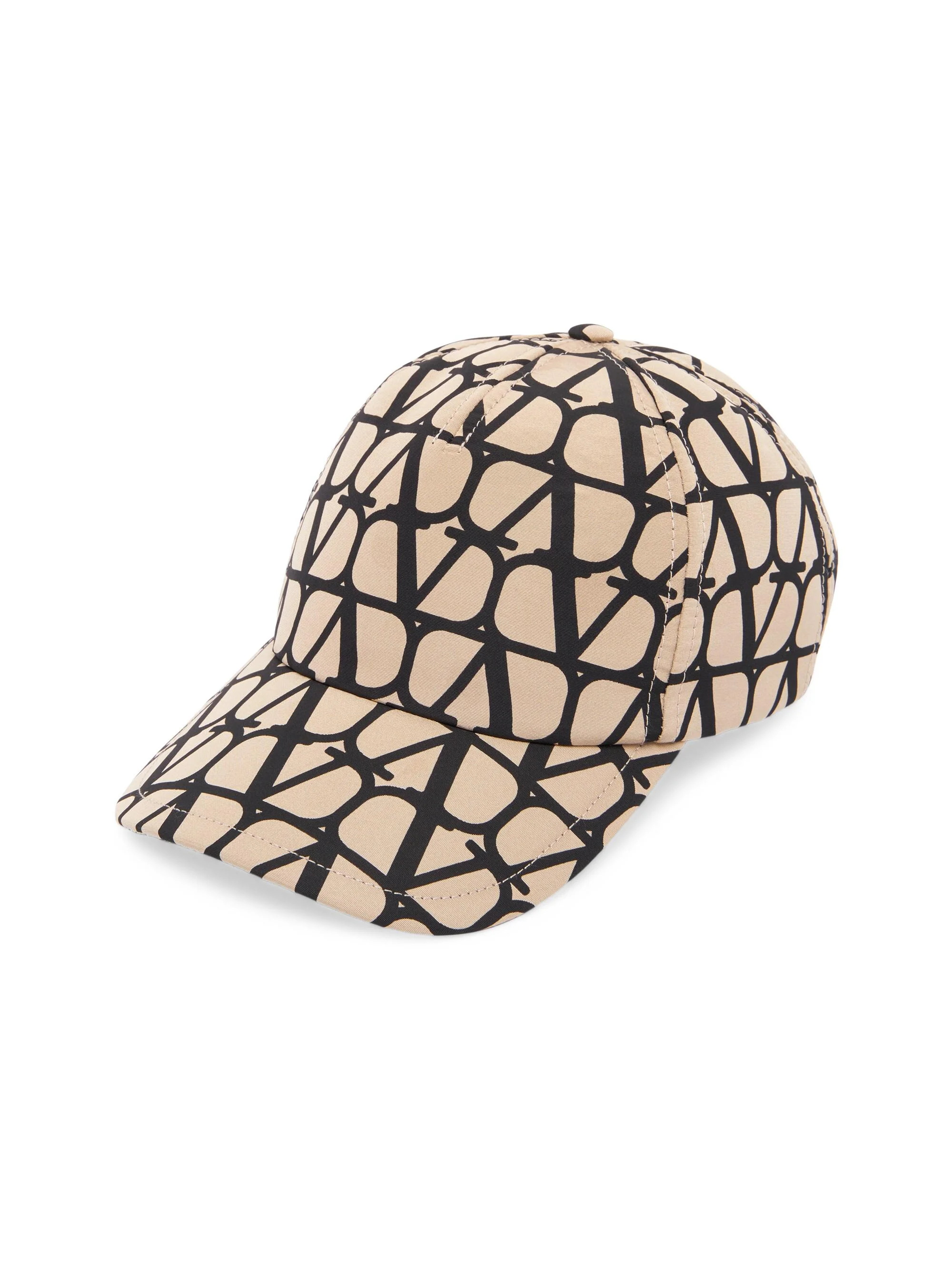 Women's Toile Iconographe Baseball Cap in Toile Iconographe Faille - Beige Black - 1