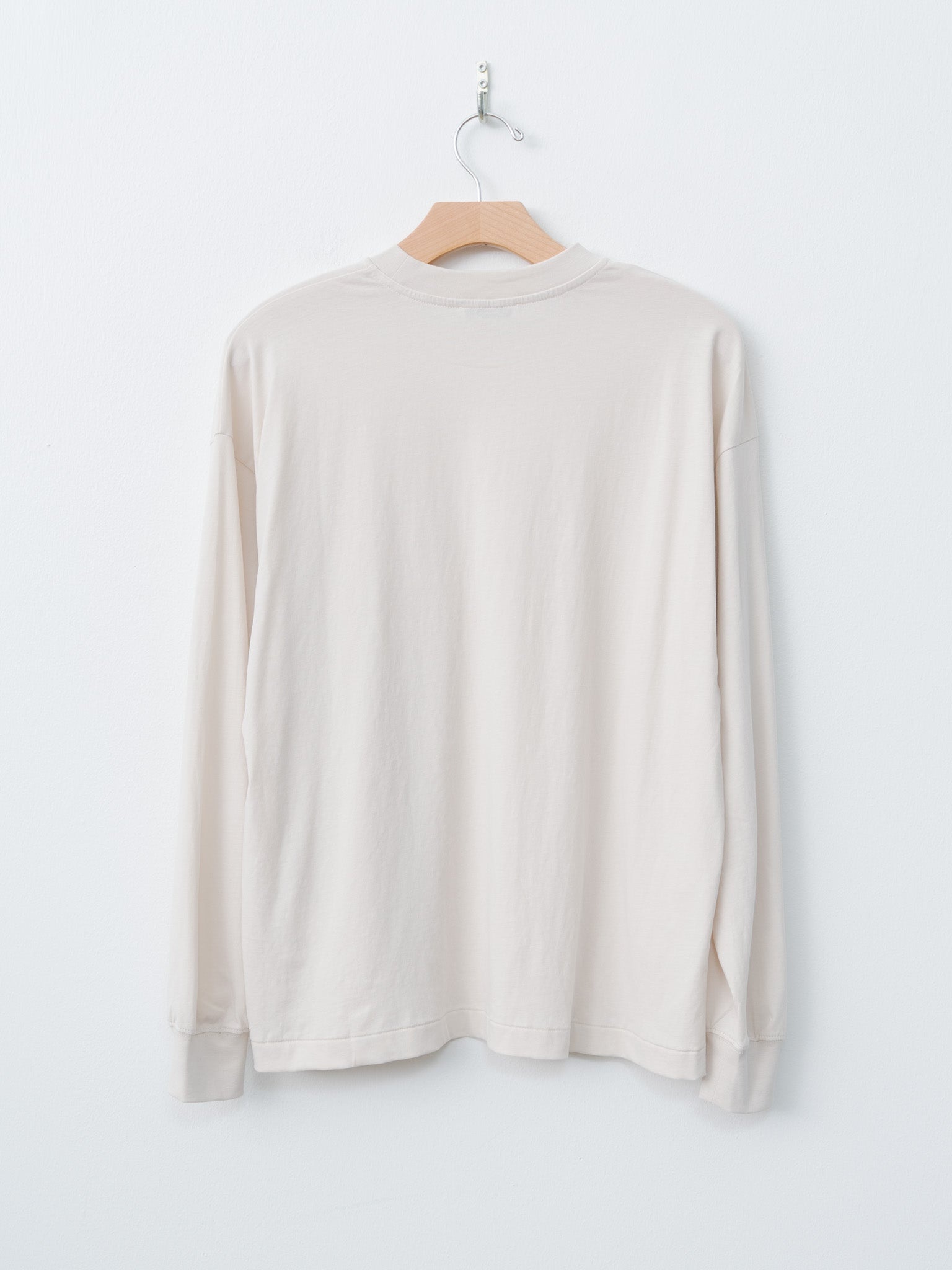 Fresca Nubuck Long Sleeve T-Shirt - Warm White - 7