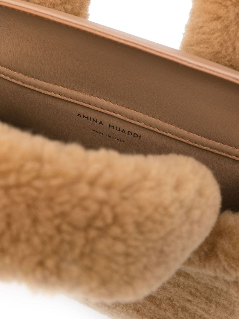 Amini Giuly shearling tote bag 5