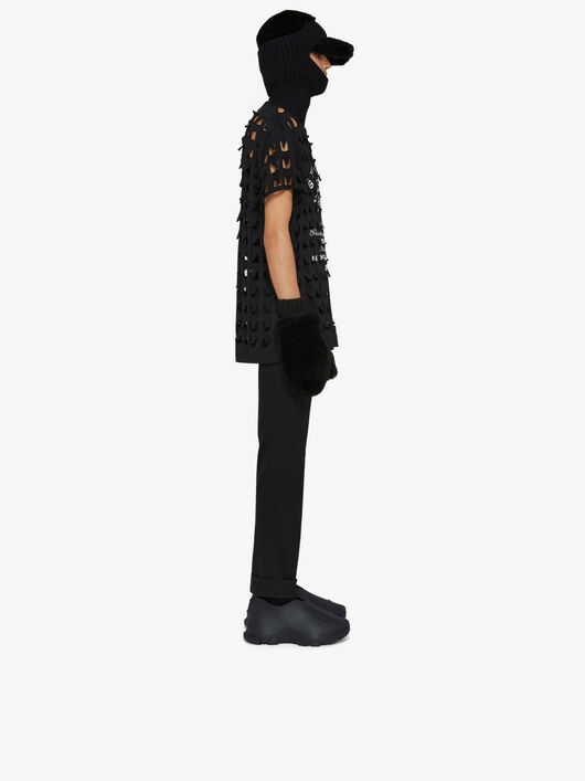 GIVENCHY MMW OVERSIZED T-SHIRT IN PERFORATED JERSEY - 2