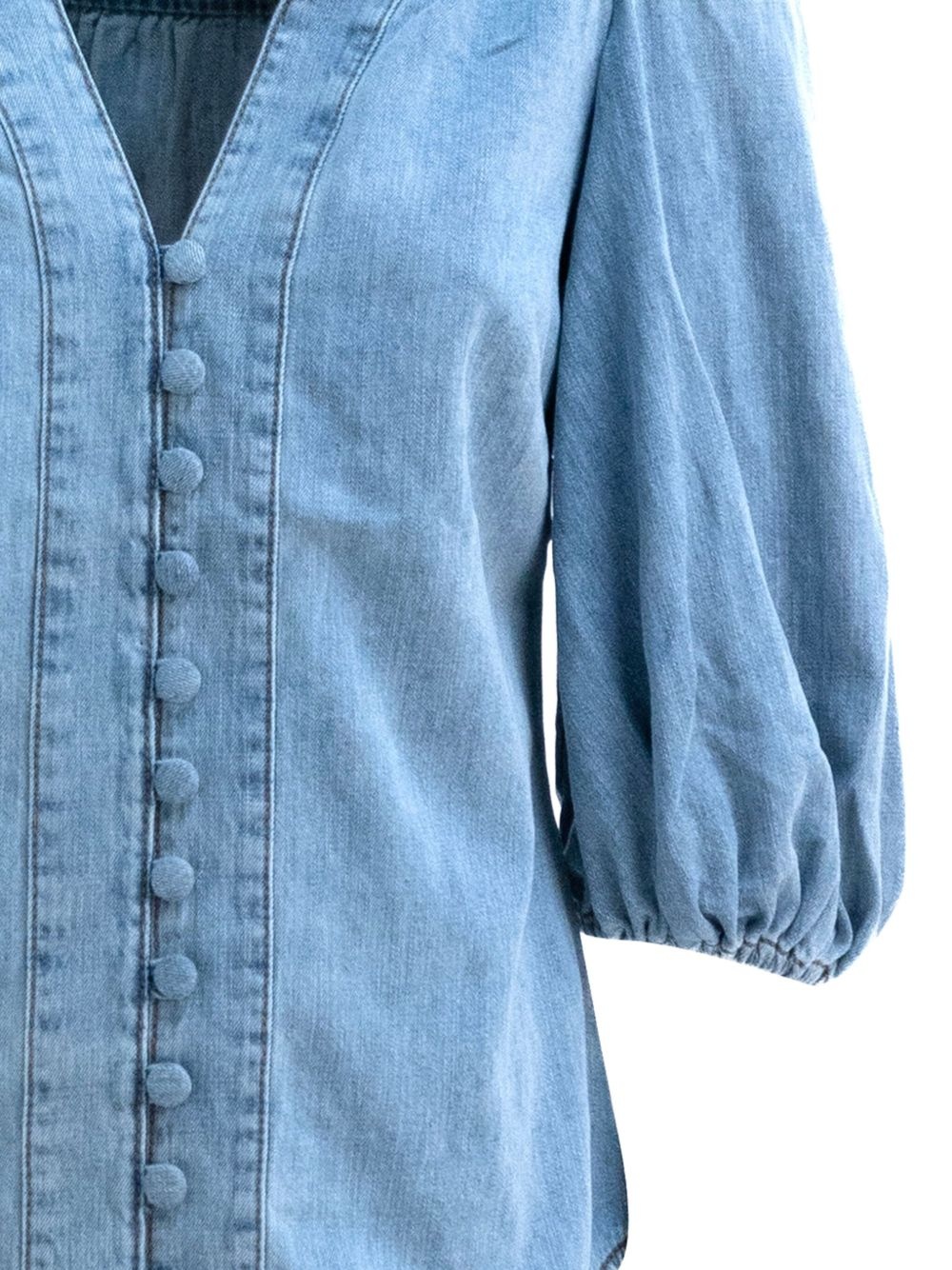 denim blouse - 2