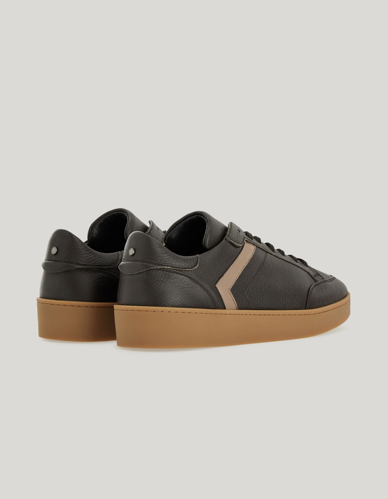 Canali CANALI NUVOLA SNEAKERS DERBY IN DEERSKIN AND SHEEPSKIN WITH RUBBER SOLE BROWN outlook