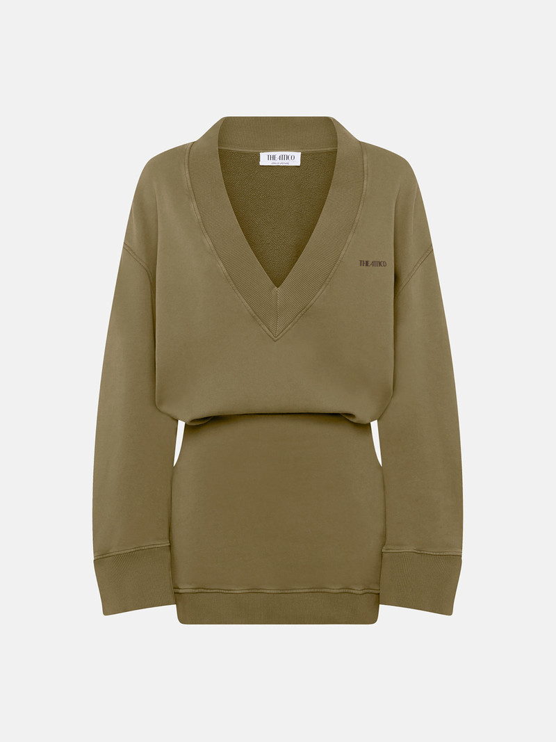 FADED GREEN MINI DRESS 1