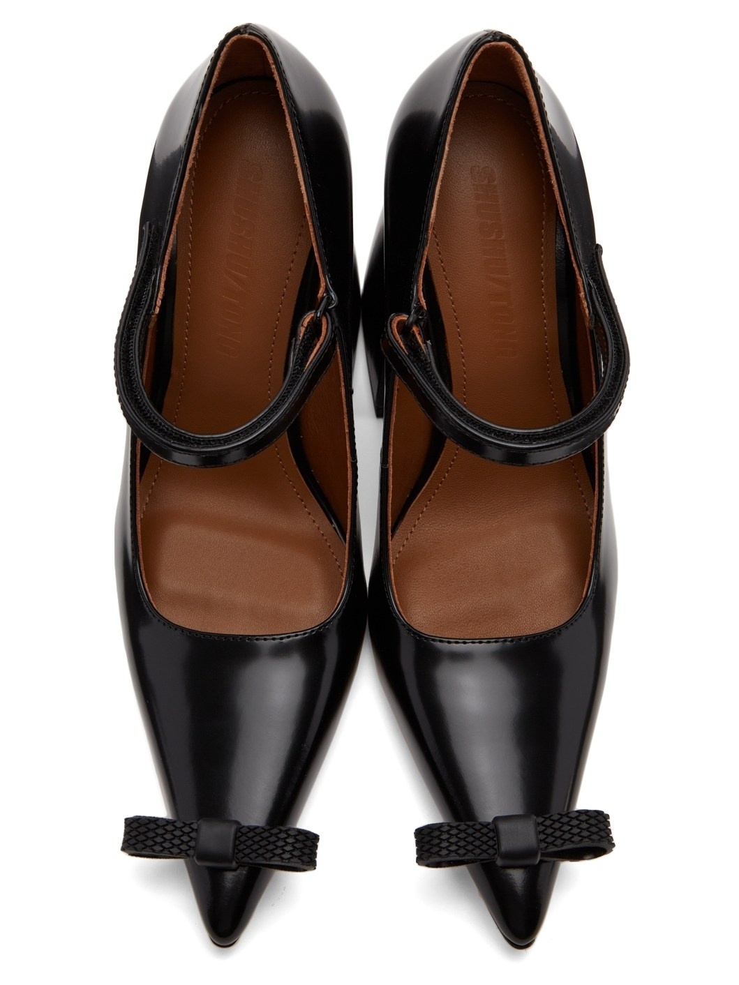 Black Pointed High Heels - 5