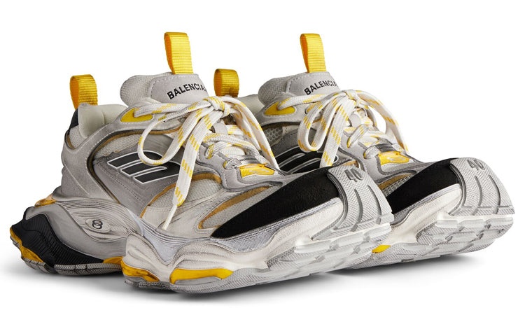 (WMNS) Balenciaga Cargo Sneakers 'Yellow Black Grey' 784339W2MV11170 - 3