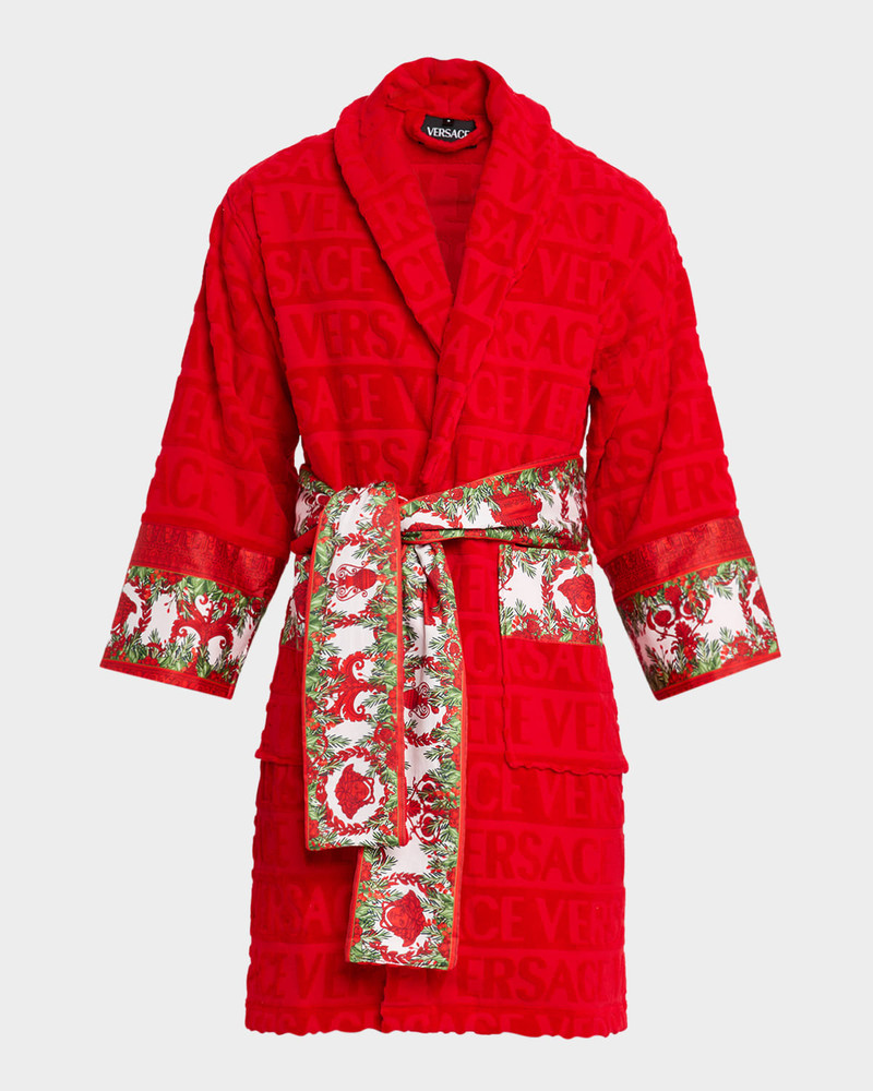 Men's I Heart Baroque Holiday Bathrobe 1