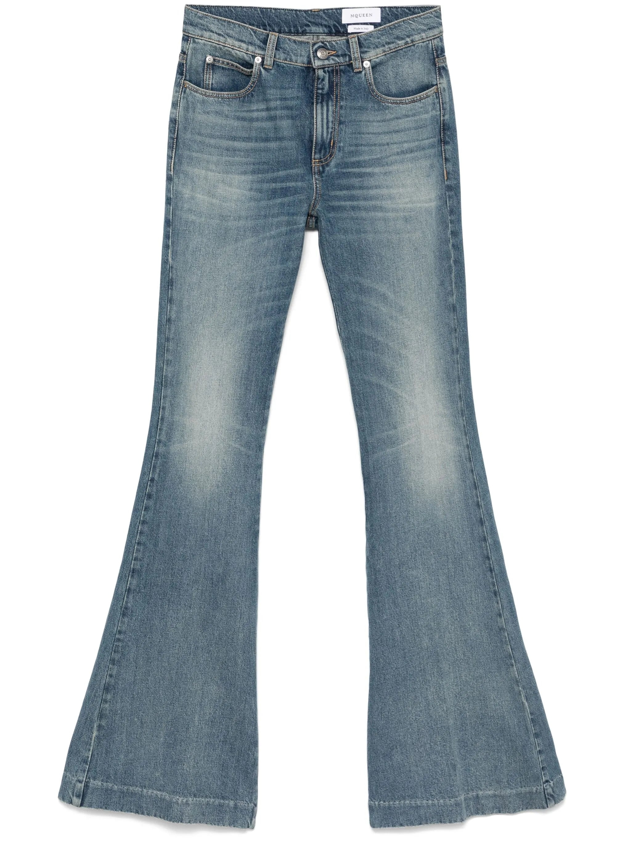 mid-rise flared jeans - 1