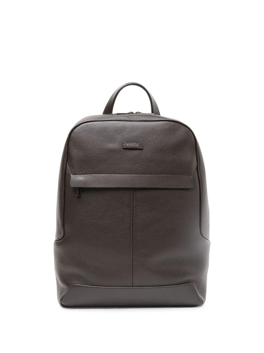 pebbled leather backpack - 1