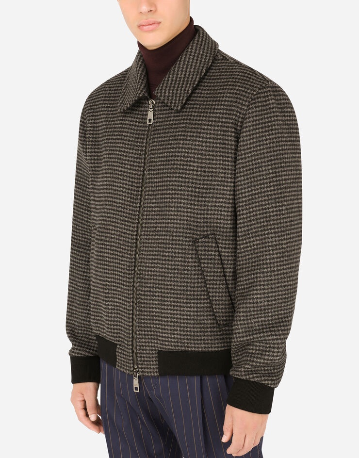 Wool houndstooth jacket - 4