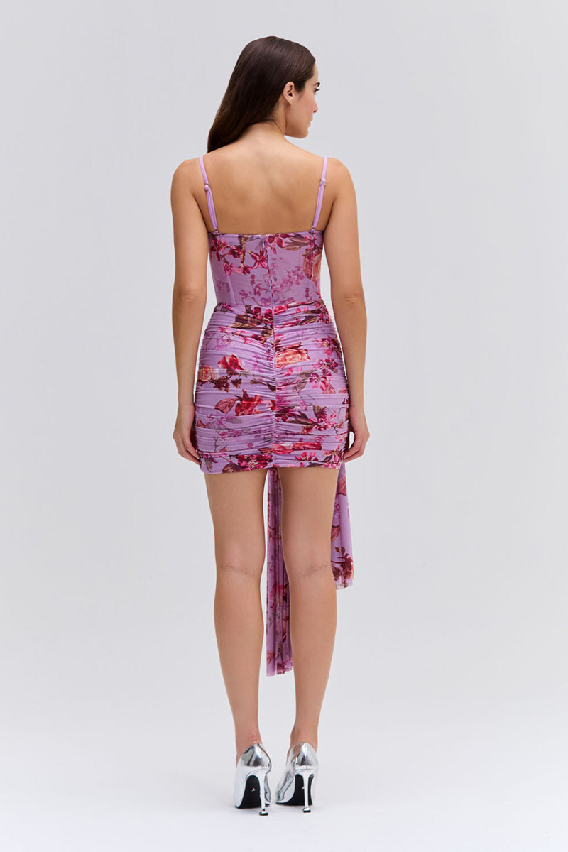 Floral Haze Bustier Mini Dress 4