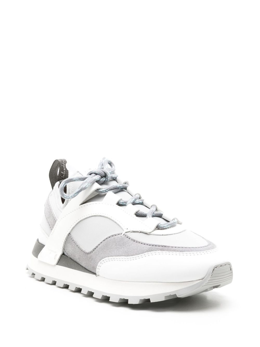 lace-up low-top sneakers - 2