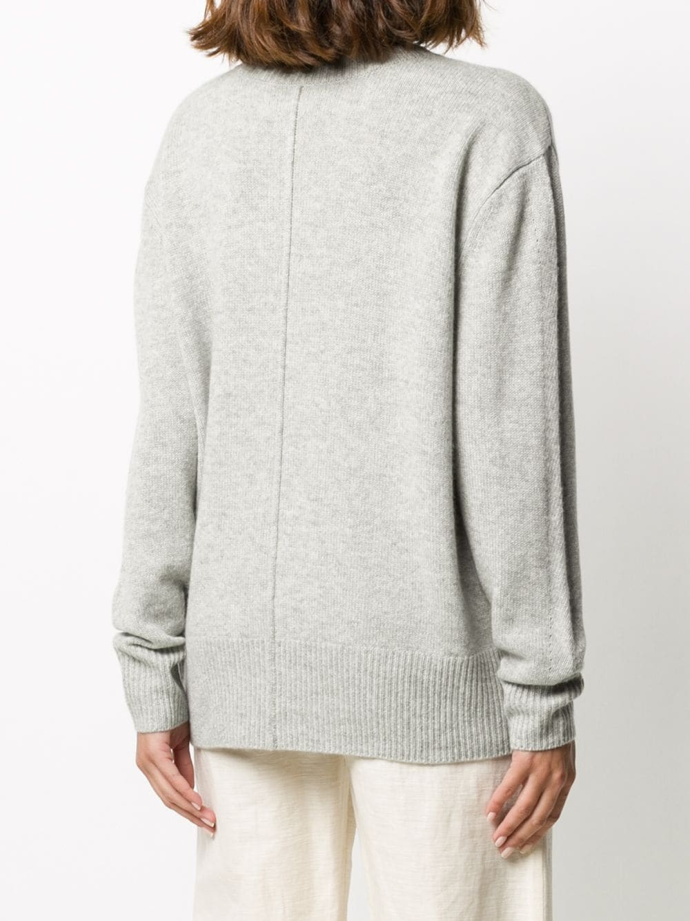 knitted crew neck jumper - 4