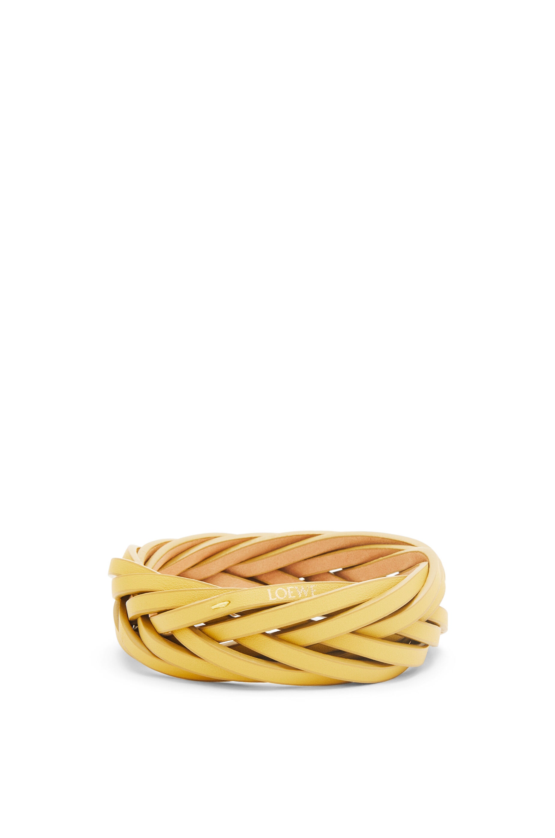 Braided bangle in classic calfskin - 1