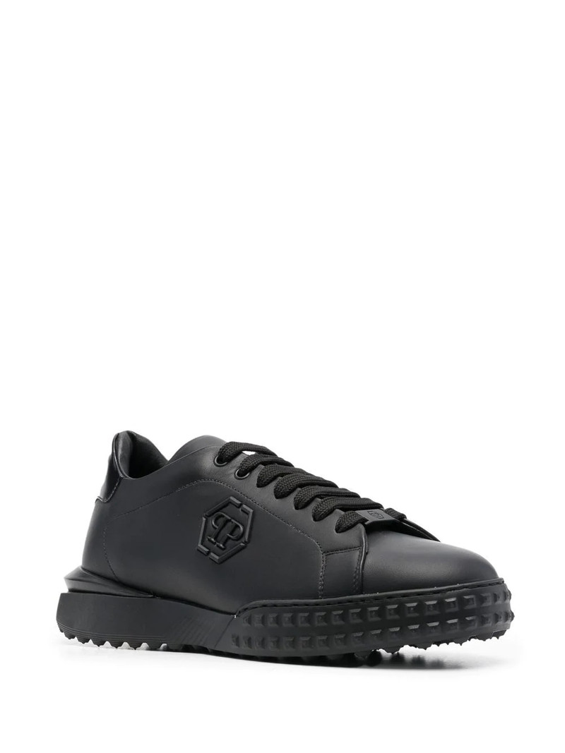 PHILIPP PLEIN low-top leather sneakers outlook
