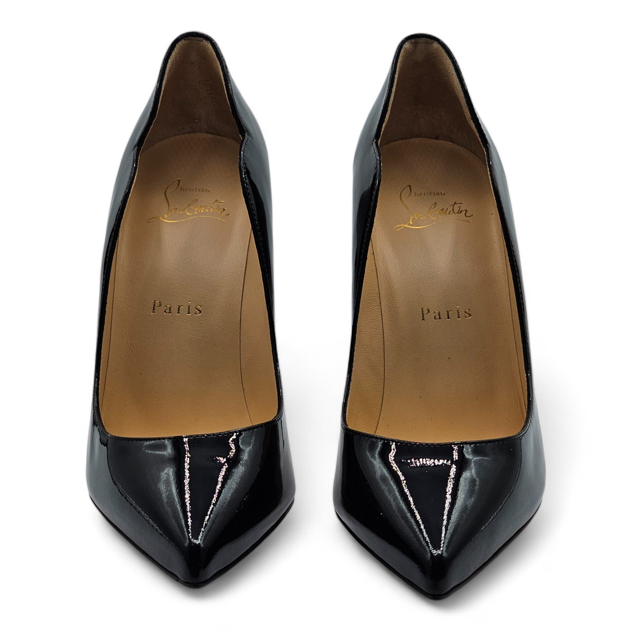 Christian Louboutin Hot Chick Pumps 100mm - Patent Leather - Black - 3