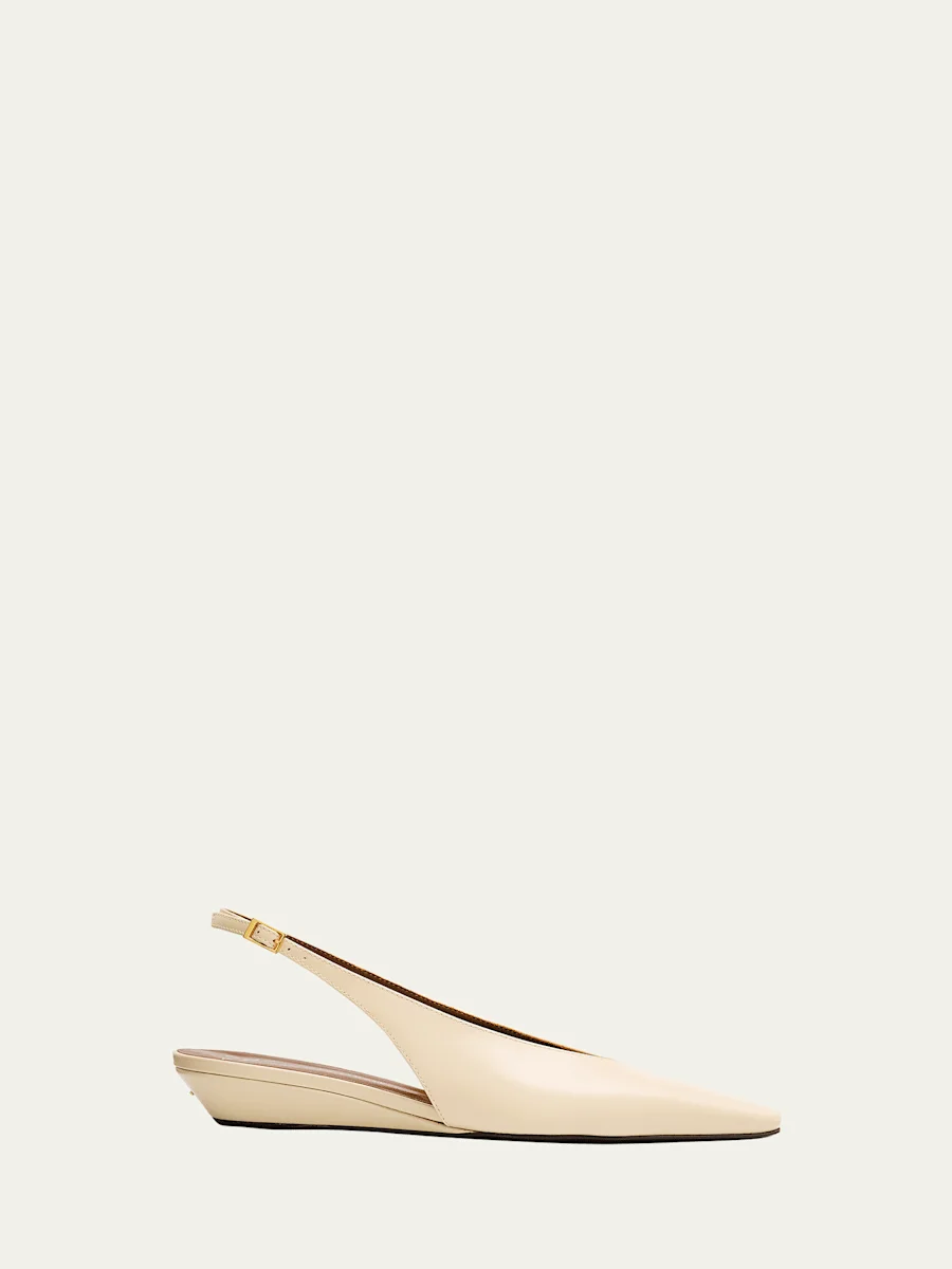 Orsola Leather Wedge Sandals - 1