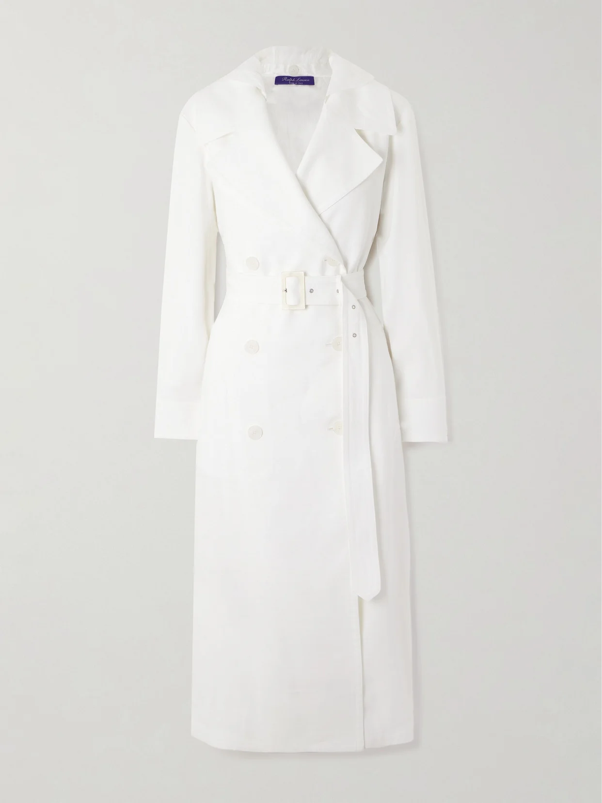 Maiden Hooded Linen-blend Canvas And Voile Trench Coat - 1