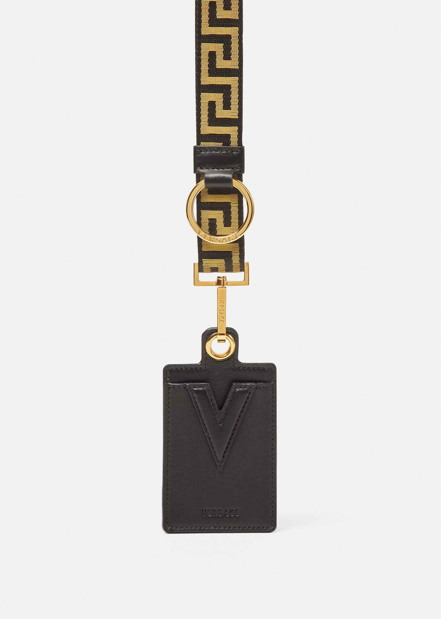 V Leather Card Holder - 1