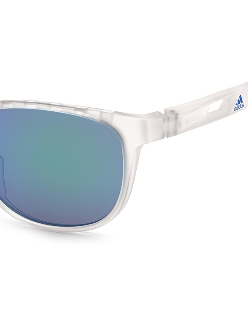 Men's 55MM Square Injected Sunglasses - Crystalsmokemirror 3