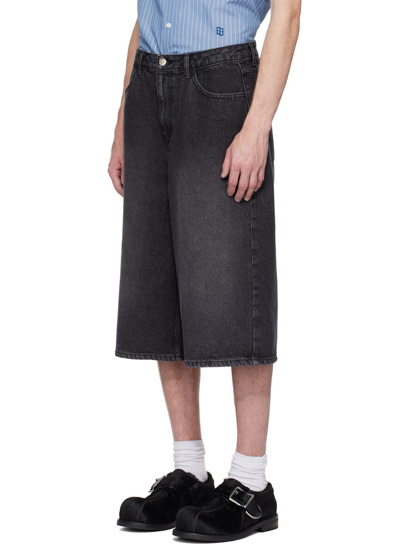 ADER error Black Sig; TRS Tag 01 Denim Shorts outlook