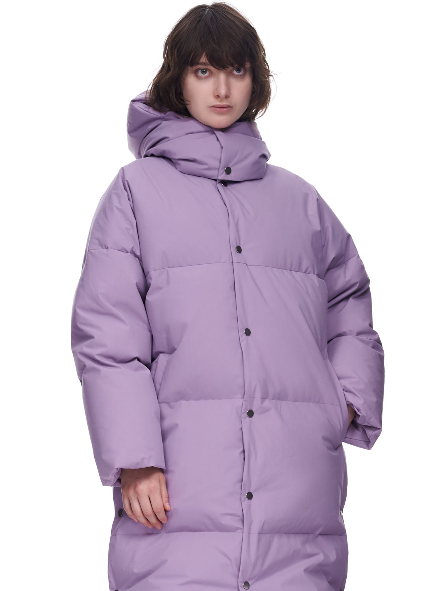Lilac Puffer Coat - 4