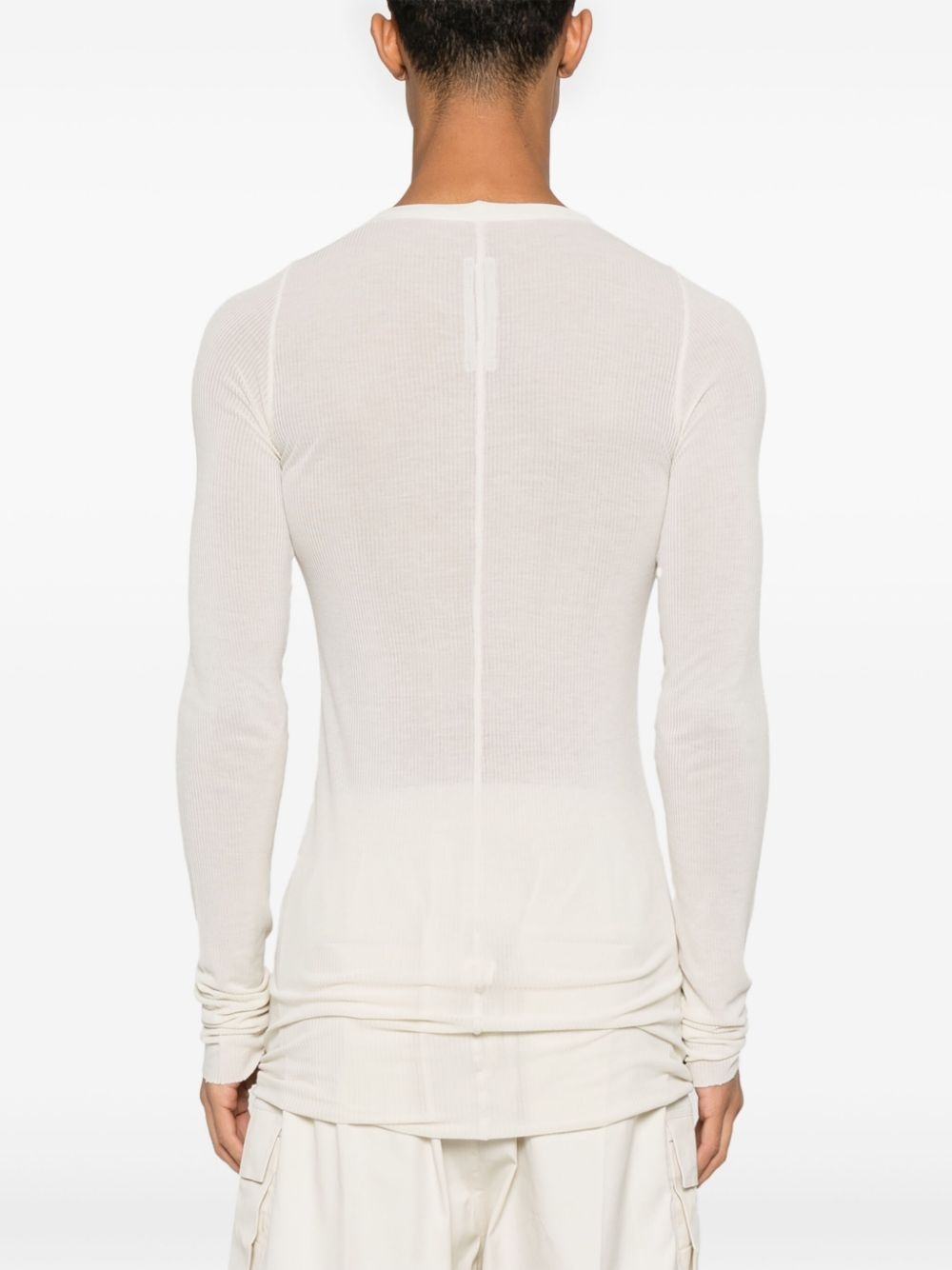 ribbed jersey T-shirt - 4