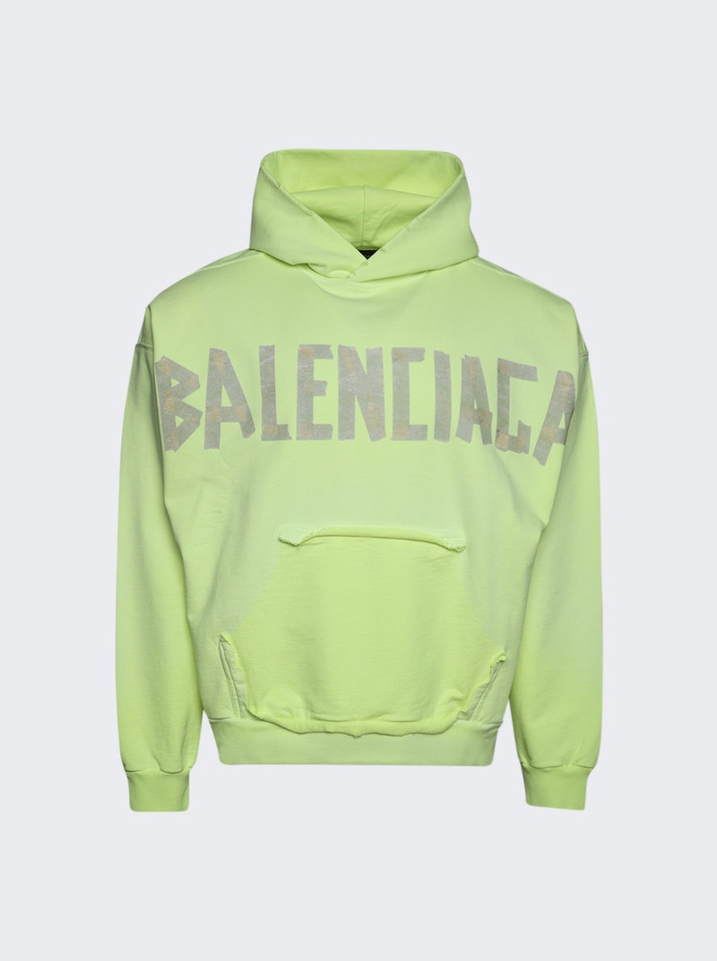 Ripped Pocket Hoodie Fluorescent Yellow - 1