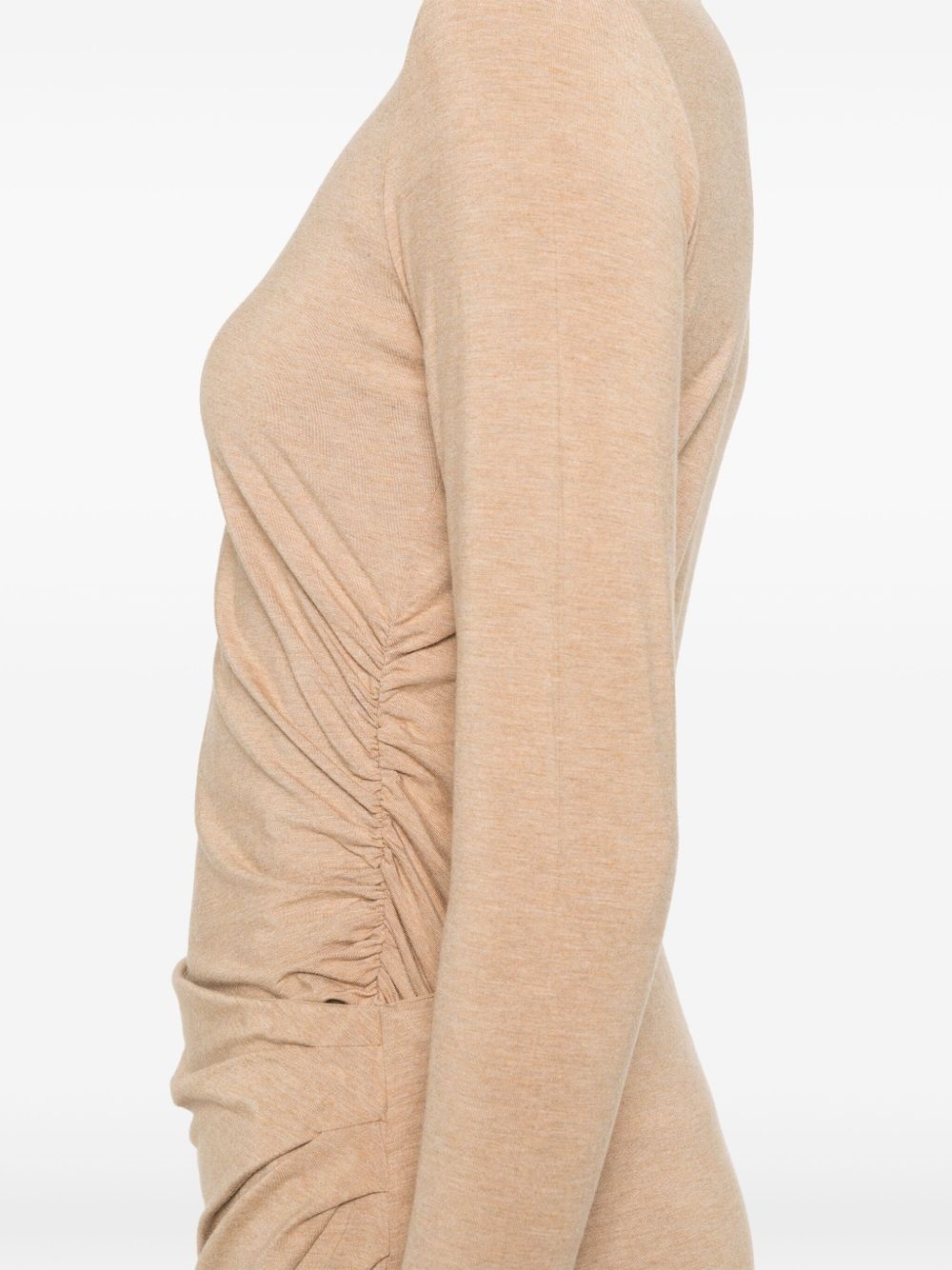draped crew-neck top - 5