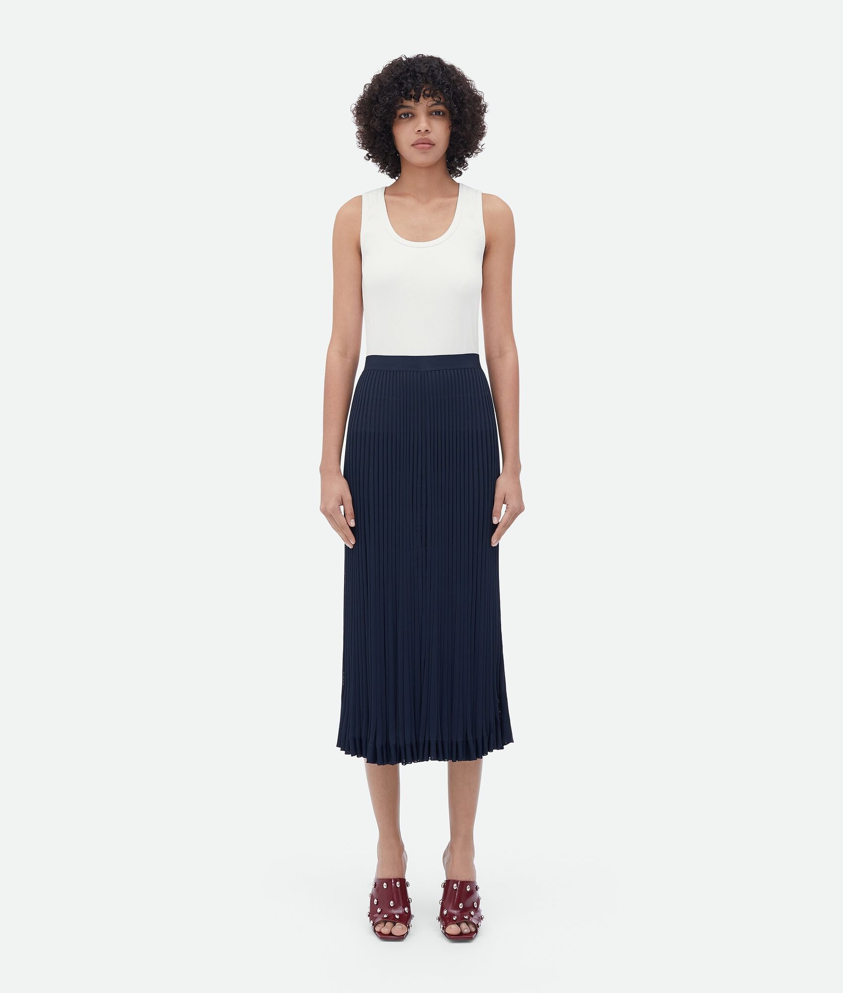Viscose Plissé Skirt - 1