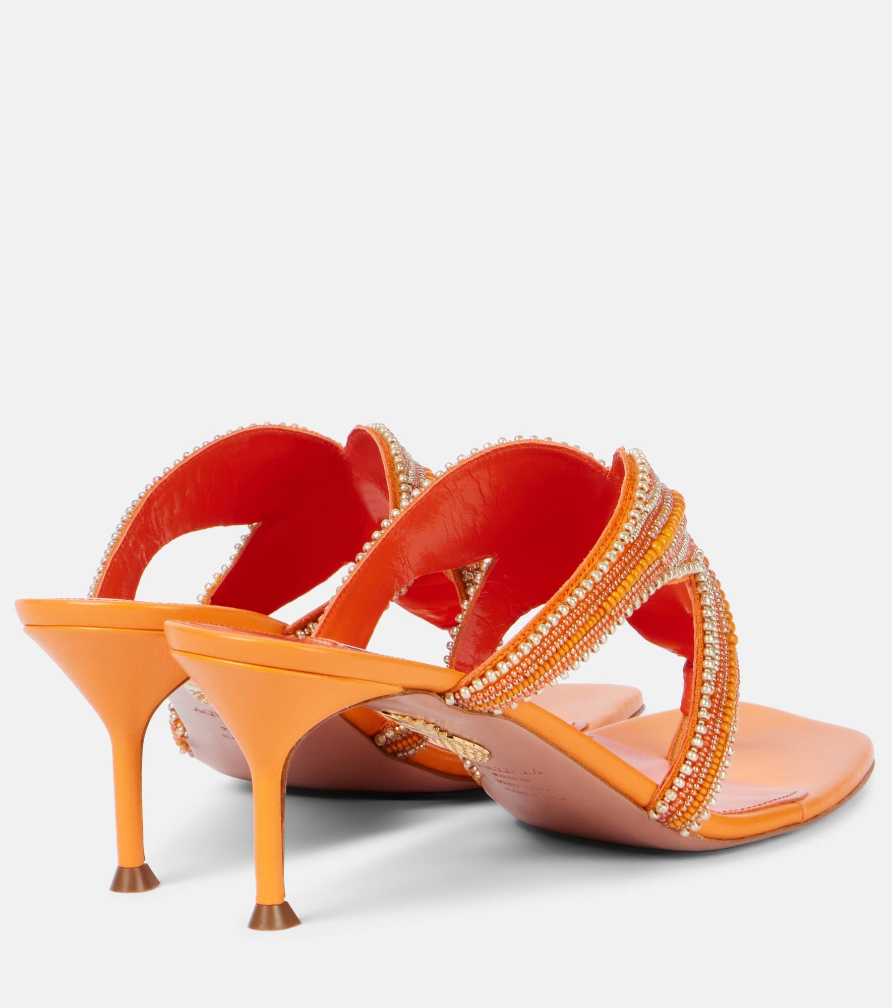 Reef Star beaded leather thong sandals - 2