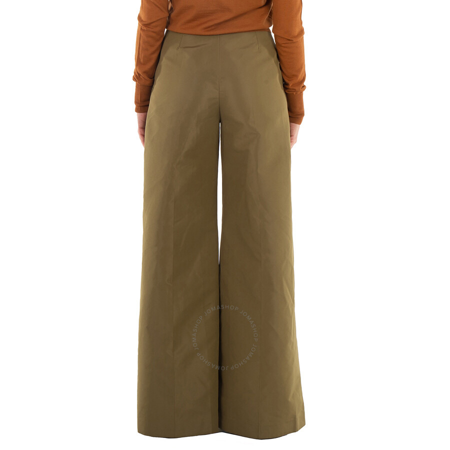 Stella Mccartney Ladies Khaki High Waist Palazzo Pants - 5