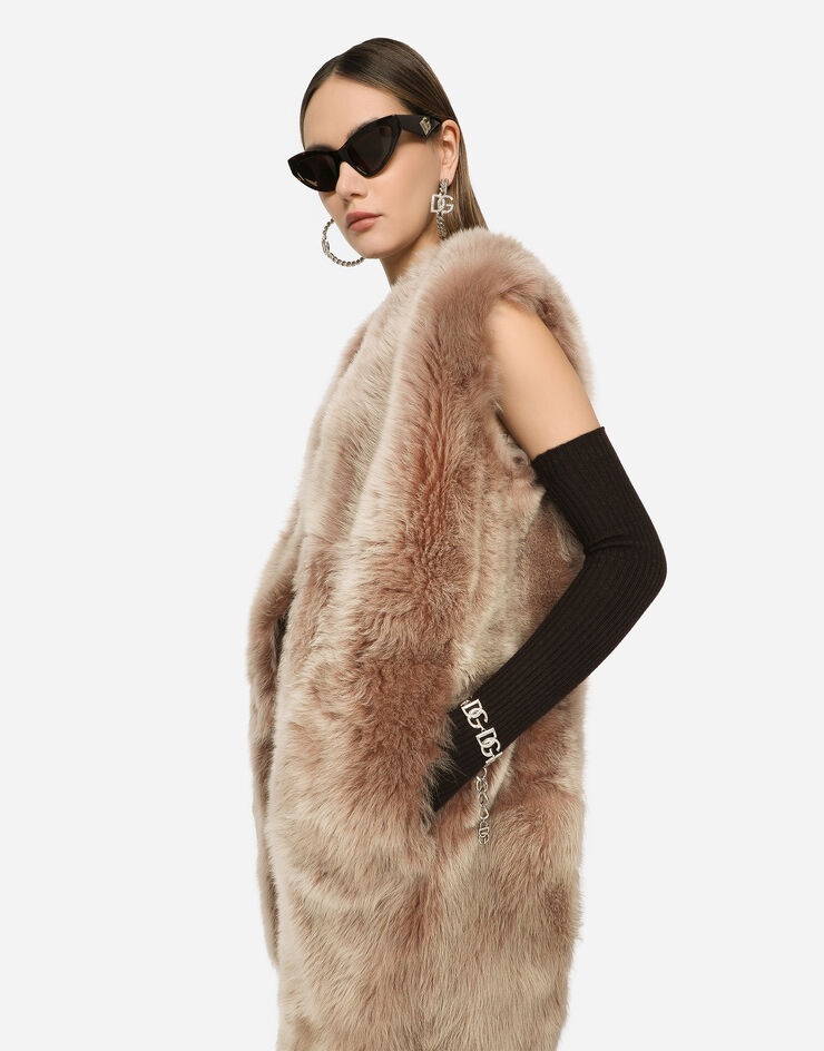 Sleeveless sheepskin coat - 4