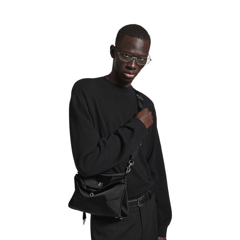 BALENCIAGA Men's Rodeo Messenger Bag Small in Black outlook