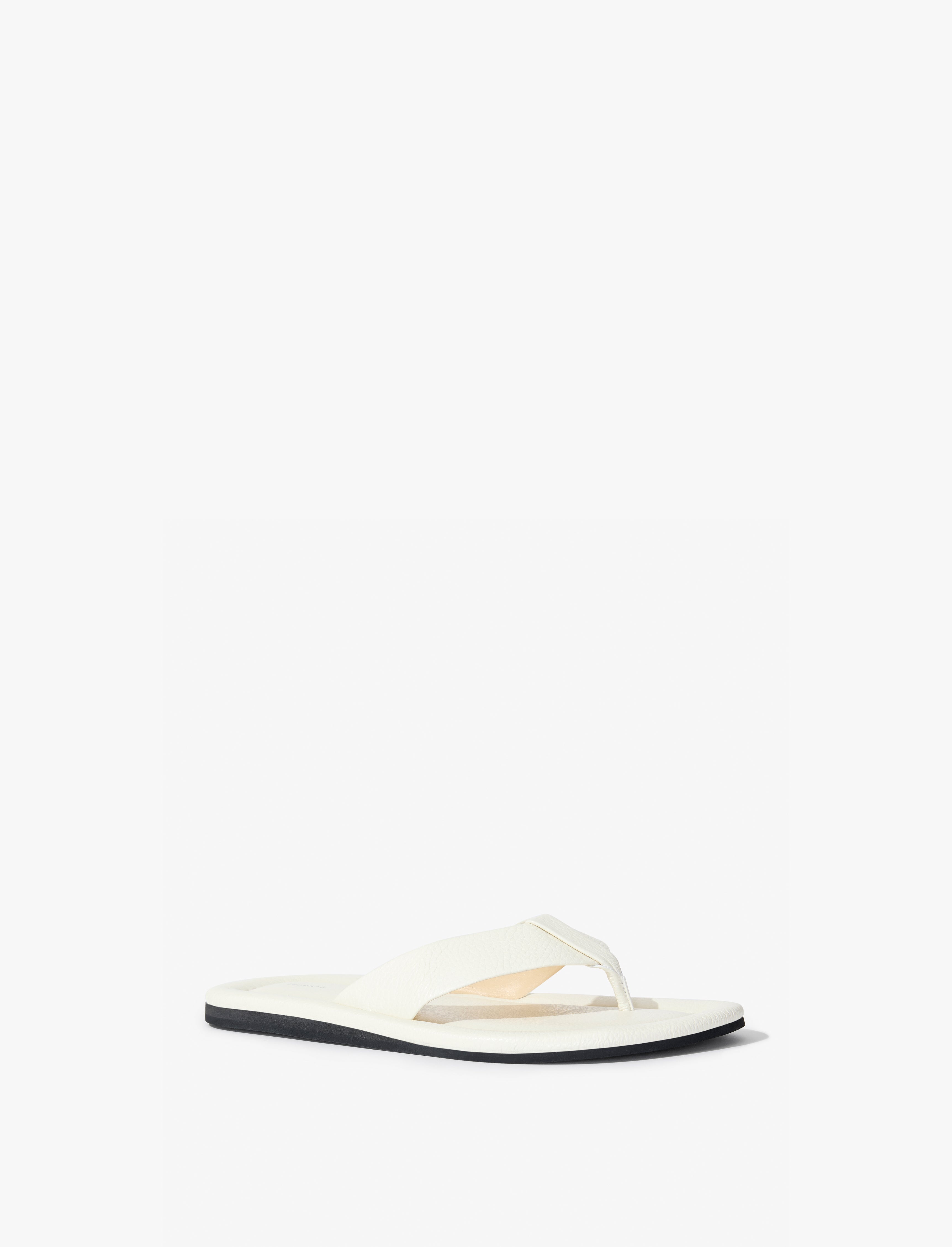 Cooper Flip Flop Sandals in Grainy Leather - 2