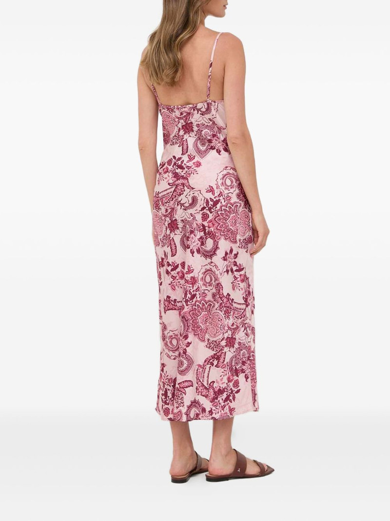 cowl-neck floral dress 3