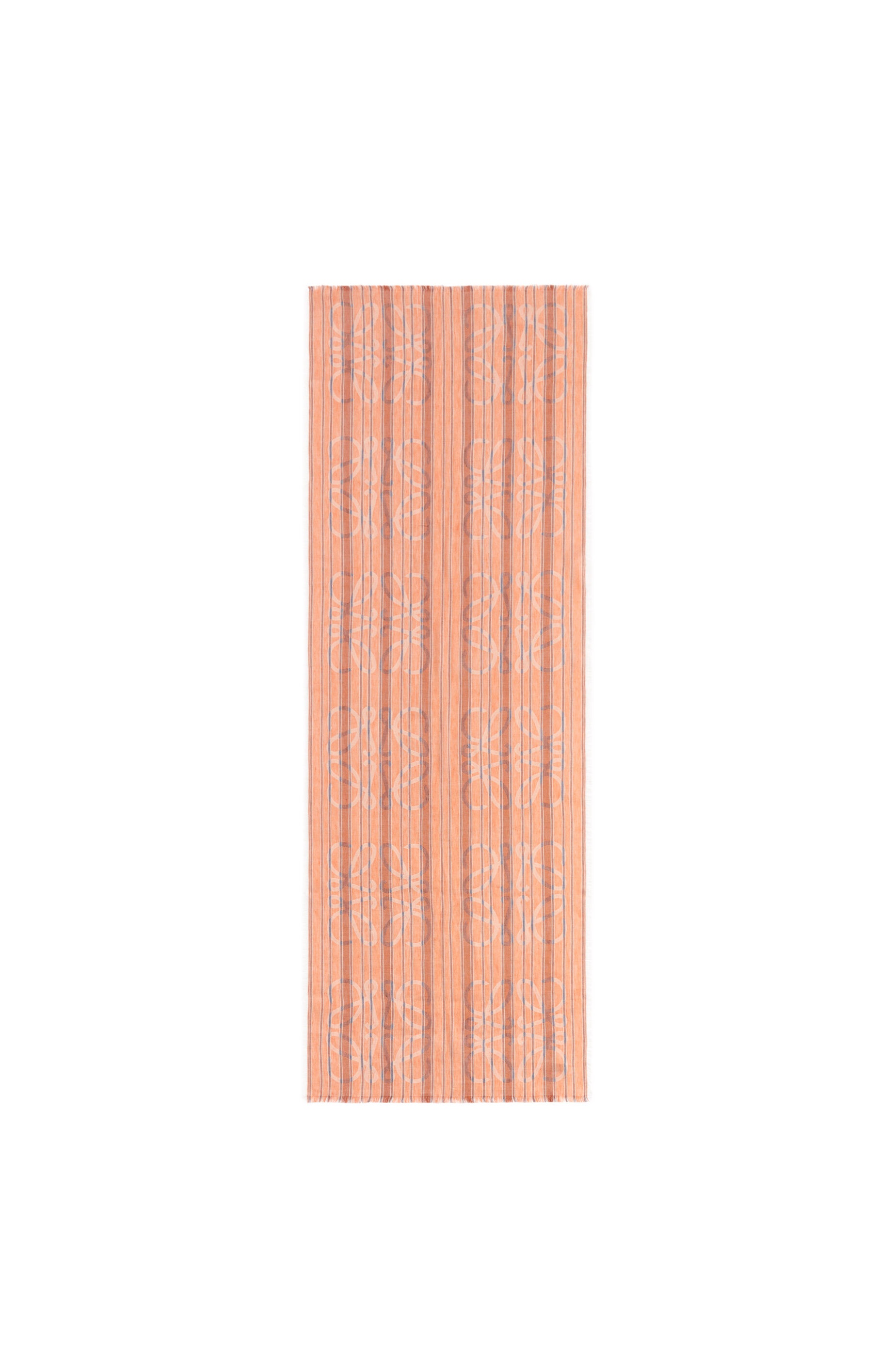 Anagram stripe scarf in linen - 2
