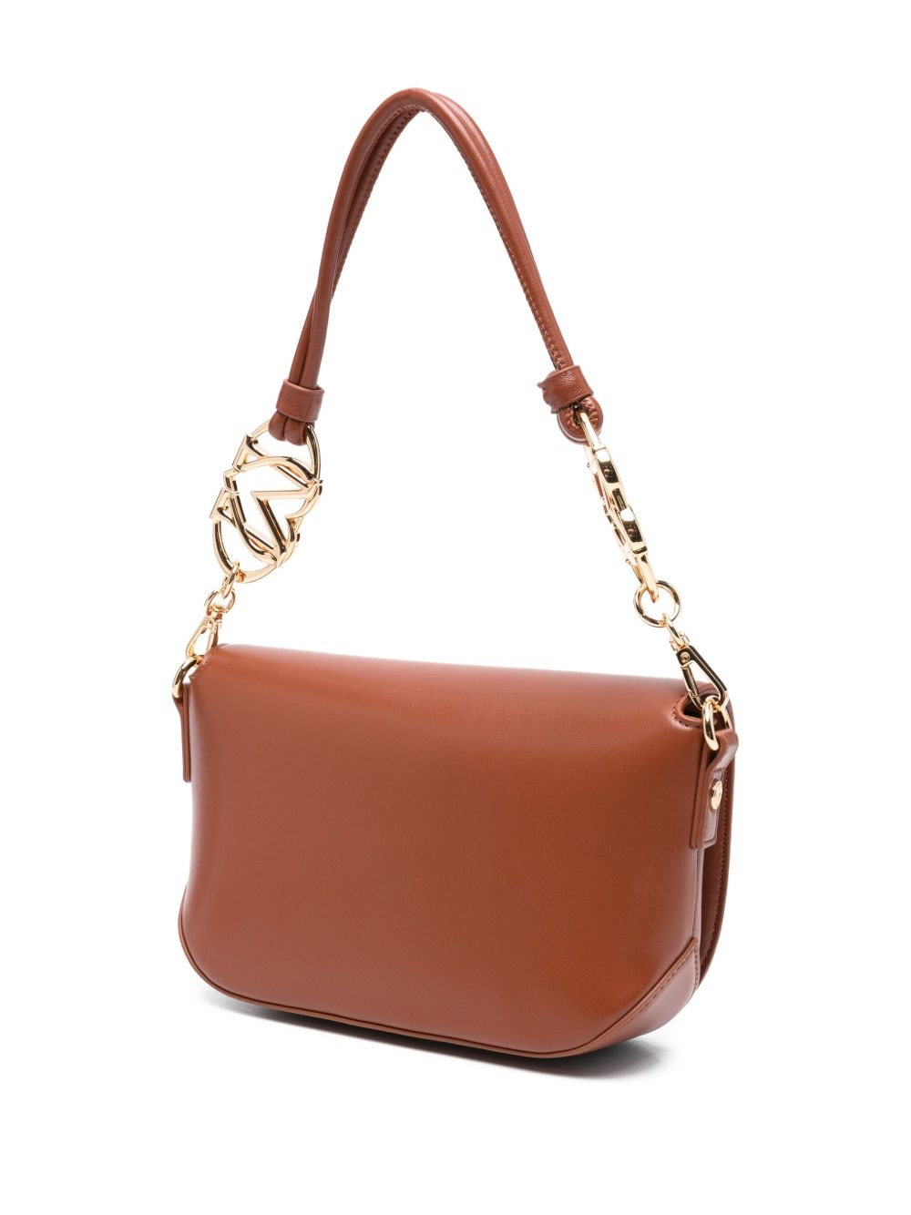 logo-lettering chain-link shoulder bag - 3