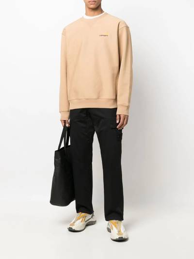 Carhartt logo crew-neck sweatshirt outlook