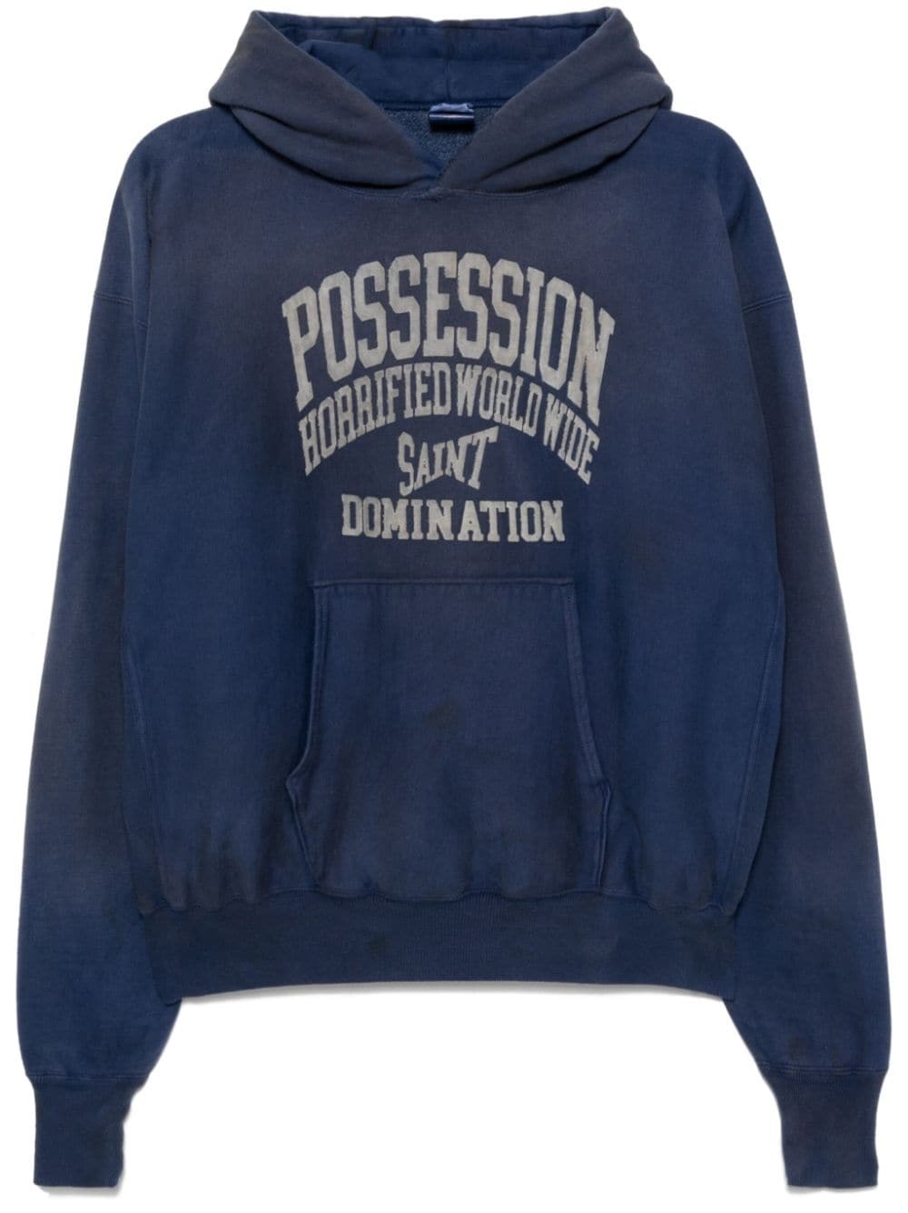 slogan-printed hoodie - 1