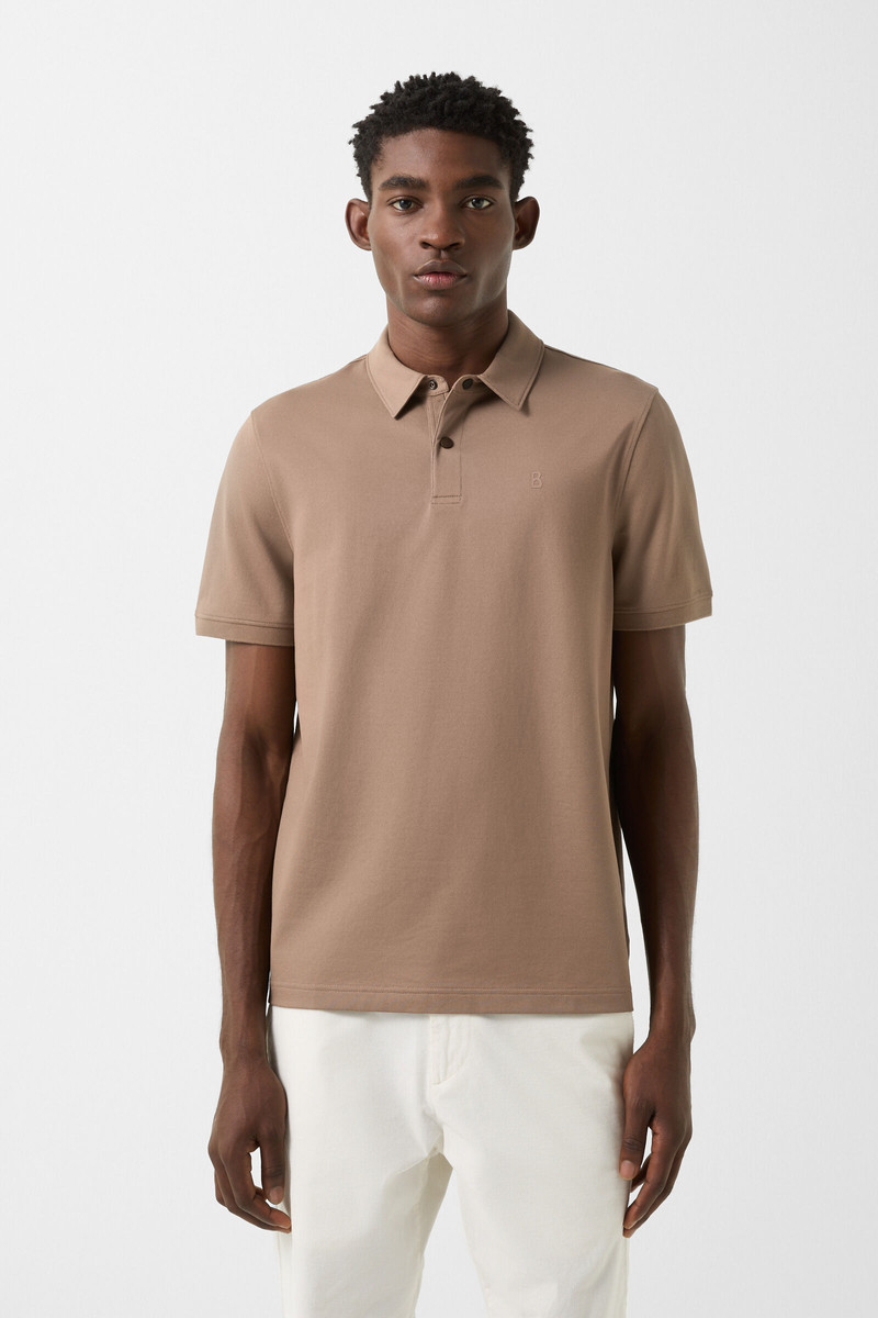 Timo polo shirt in Mud 2