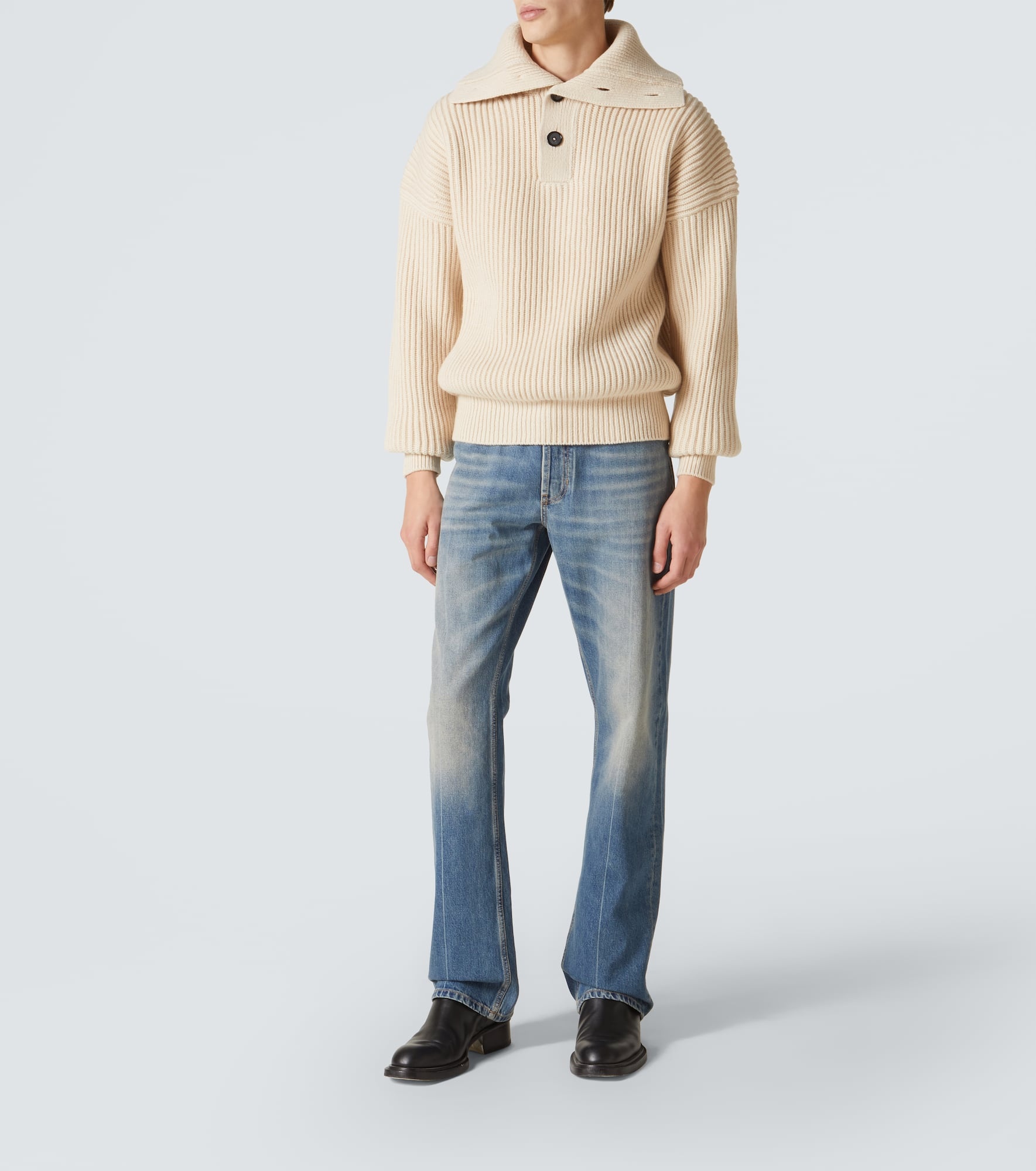 Faded straight jeans - 2