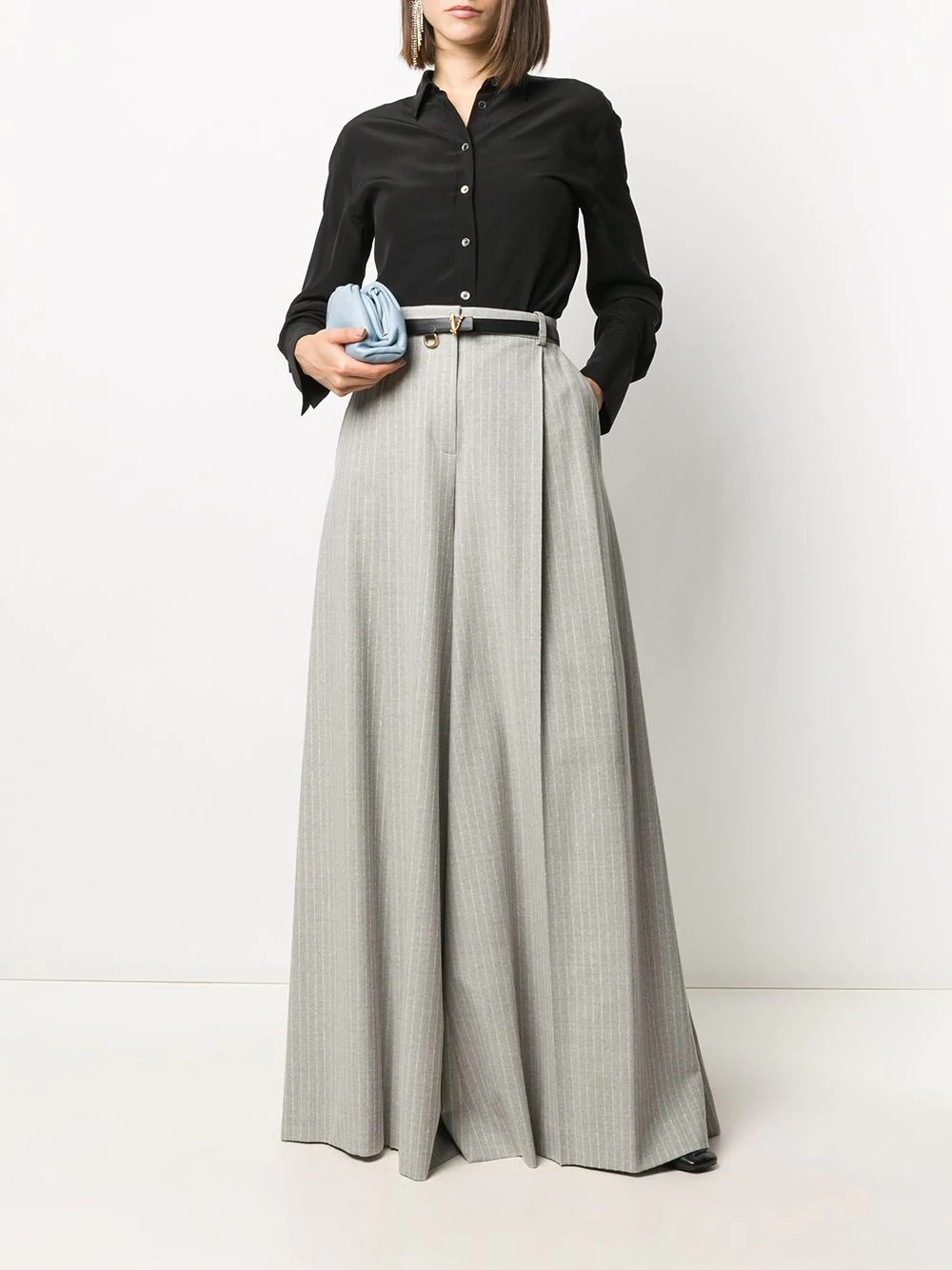 striped wide-leg trousers - 2