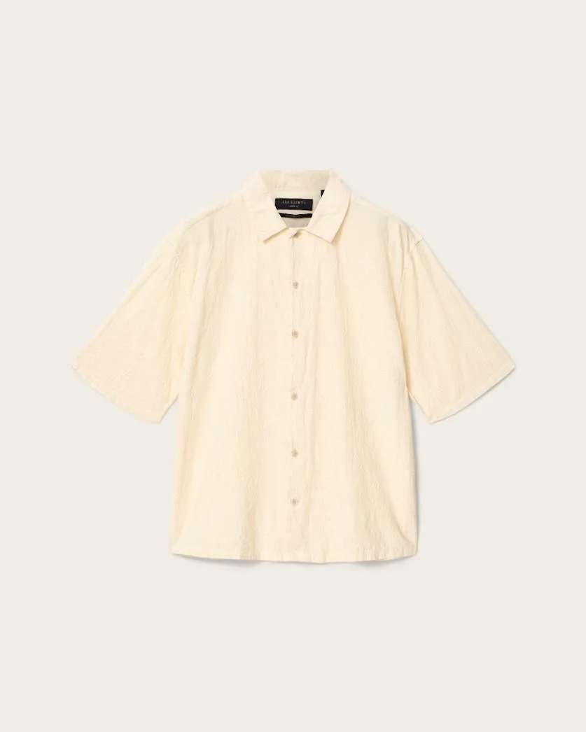 CENIZO SHORT SLEEVE RELAXED COTTON SHIRT - 1