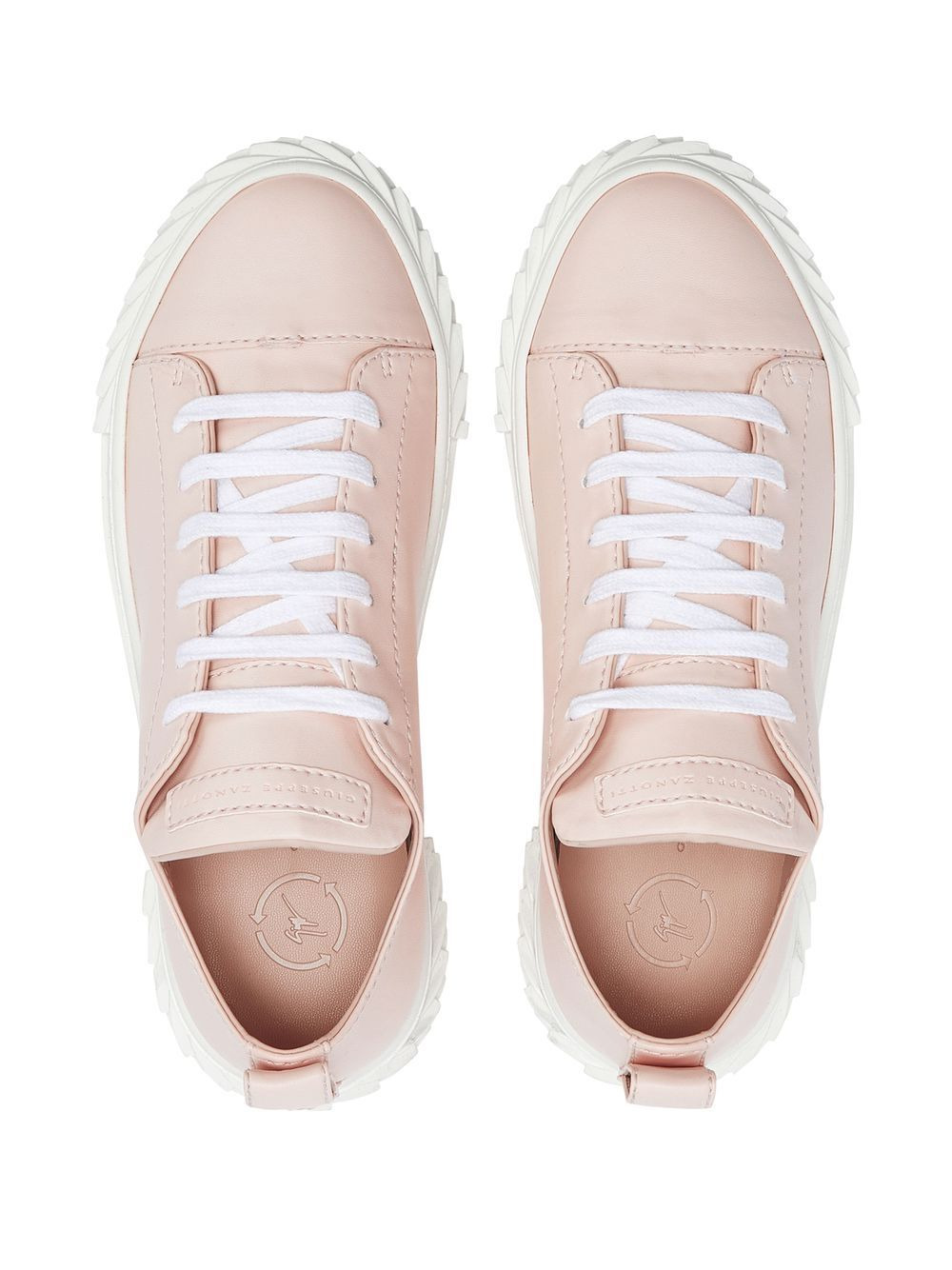 logo-patch low-top trainers - 4
