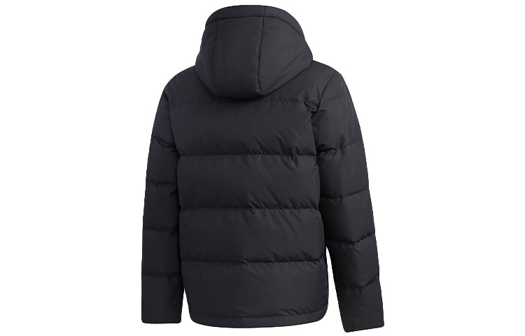 adidas neo M Hp Down Jkt1 Sports hooded down Jacket Black GJ8968 - 2