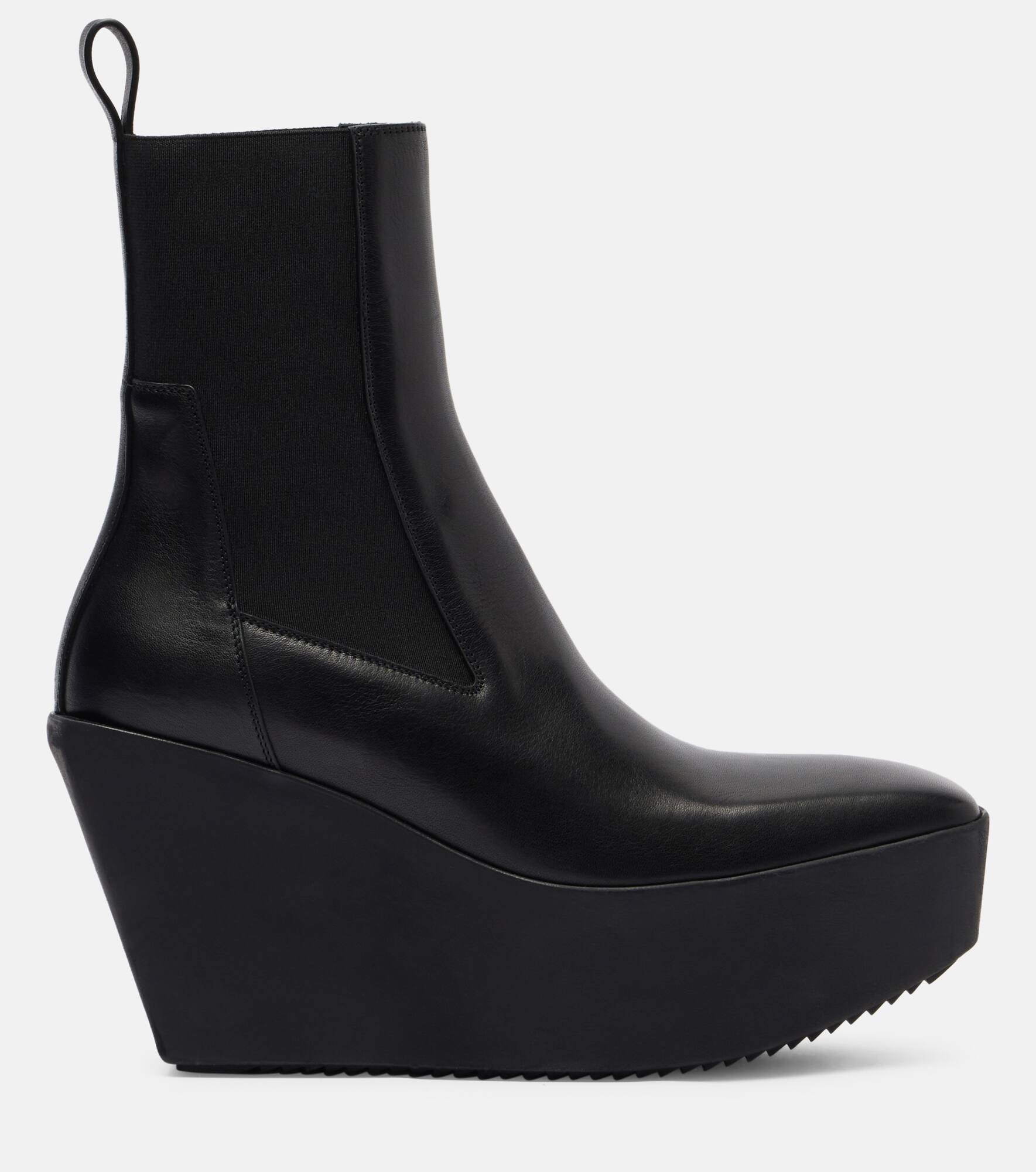 Beatle leather platform ankle boots - 4
